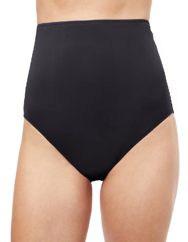 Profile by Gottex Tutti Frutti Black Extra High Waist Bikini Bottom ETTR-1P71