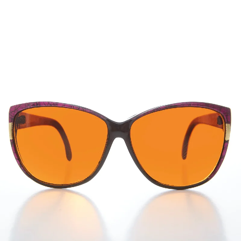 Women's Large Orange Lens Sunglasses - Lani